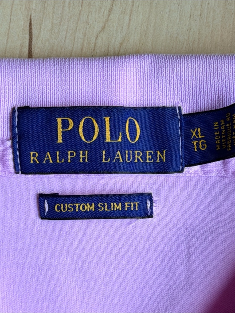 Polo Ralph Lauren Custom Slim Fit Pink Polo Shirt Men’s XL Flesh Pony - Picture 4 of 4
